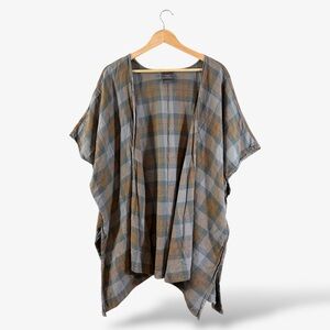 Torrid Outlander Tartan Plaid Dolman Kimono Size 1X Green Casual Cosplay Cotton